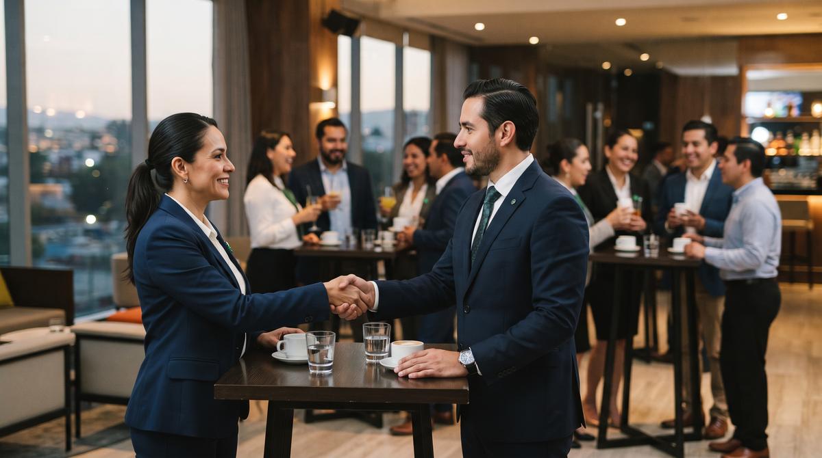 Empresarios en un evento de networking de la Red